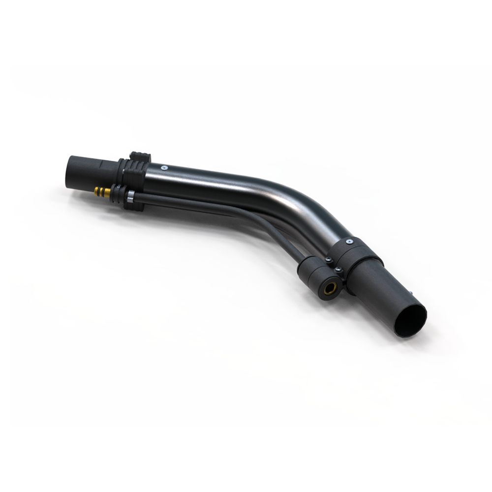 Tool connector with 45° curve