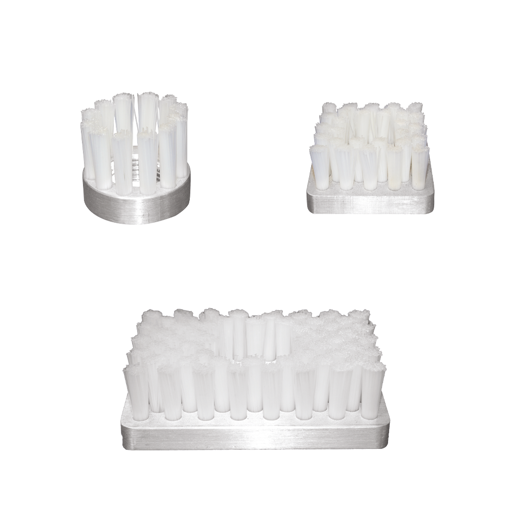 Brushes with nylon bristles